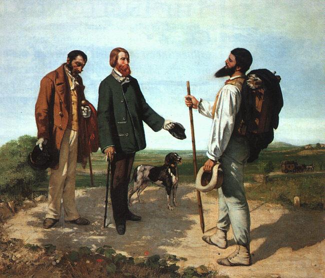 Gustave Courbet Bonjour Monsieur Courbet Germany oil painting art